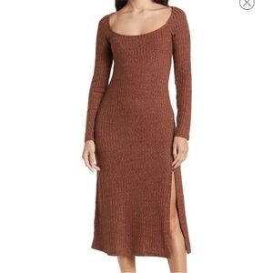 ASTR the label - Hi-Slit Midi Dress